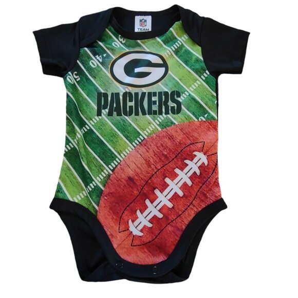 NFL Team Apparel Green Bay Packers Onesie Size 3-6 Months - Picture 1 of 6